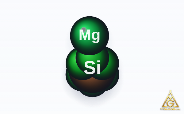 Magnesium hexafluorosilicate (CAS 16949-65-8) – modèle 3D compact (space-filling), MolGod Viewer