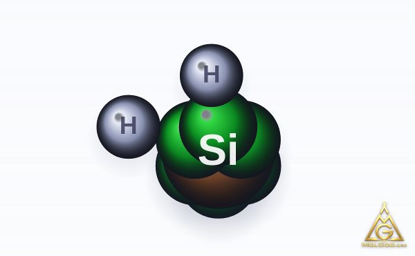 Fluorosilicic acid (CAS 16961-83-4) – modèle 3D compact (space-filling), MolGod Viewer