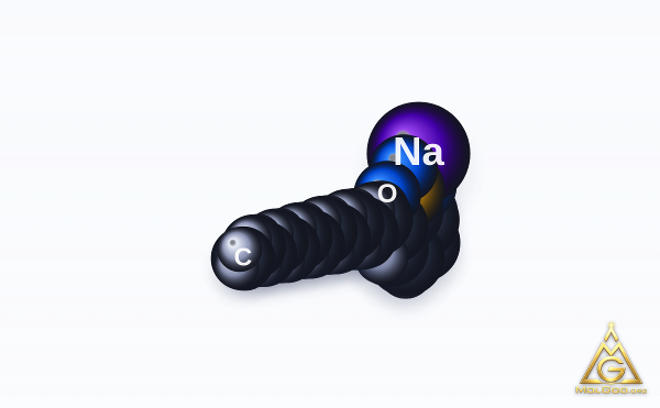 Sodium Dodecylbenzenesulfonate (CAS 25155-30-0) – modèle 3D compact (space-filling), MolGod Viewer