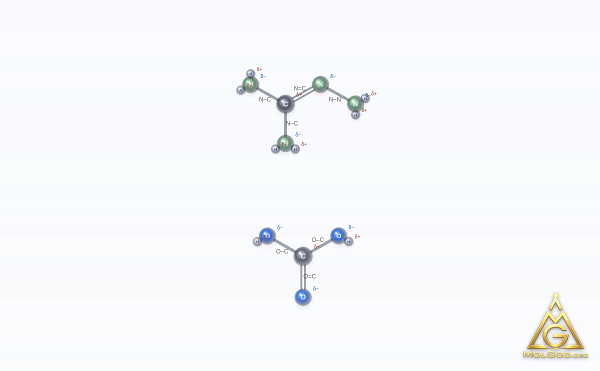 Aminoguanidine bicarbonate (CAS 2582-30-1) – struttura 2D, MolGod Viewer