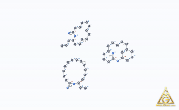 Endo-beta-1,4-mannanase (CAS 37288-54-3) – modèle 3D boules et bâtonnets, MolGod Viewer