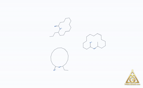 Endo-beta-1,4-mannanase (CAS 37288-54-3) – modèle 3D squelettique, MolGod Viewer