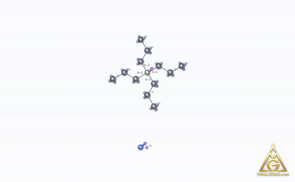 Tetrapropylammonium hydroxide (CAS 4499-86-9) – 3D球棍模型, MolGod Viewer