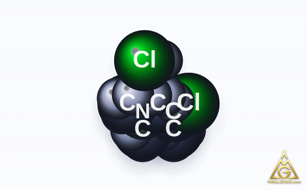2-Chloropropyldimethylamine hydrochloride (CAS 4584-49-0) – 3D空间填充模型, MolGod Viewer
