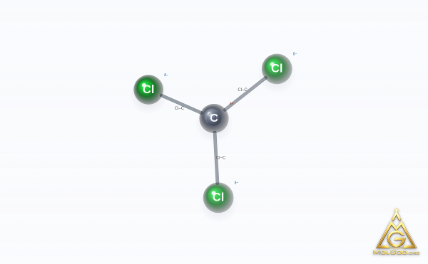 Chloroform (CAS 67-66-3) – 2D structure, MolGod Viewer