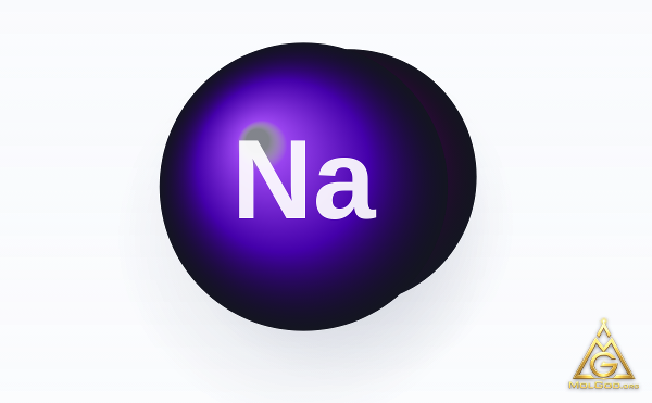 Sodium Iodide (CAS 7681-82-5) – space-filling 3D model, MolGod Viewer