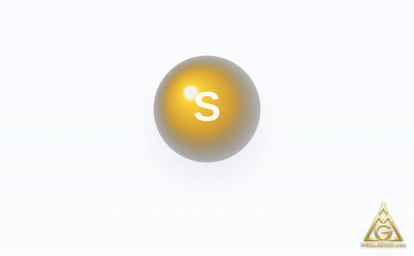 Sulfur (CAS 7704-34-9) – 2D structure, MolGod Viewer