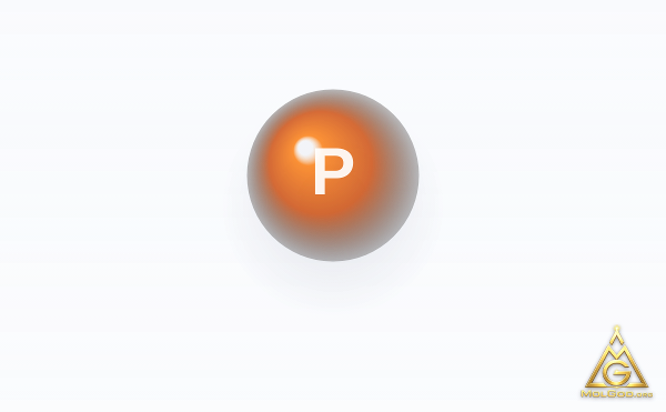 Phosphorus (CAS 7723-14-0) – 2D structure, MolGod Viewer