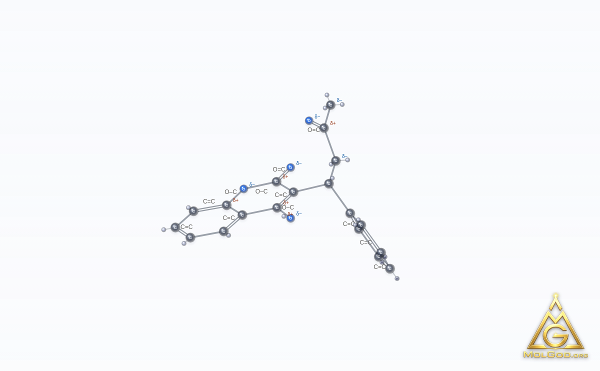 Warfarin (CAS 81-81-2) – 2D structure, MolGod Viewer